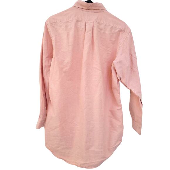 Ralph Lauren Button Up Oxford Shirt Long Sleeve Heathered Pink Men Sz 15 1/2 32 - Picture 2 of 7